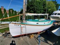  S W HARBOR Maine 25 1970s Charles Wiittholz Design Catboat 