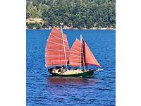 1972 San Juan Islands Orcas Washington 42 Colvin Gazelle 42 Junk Schooner